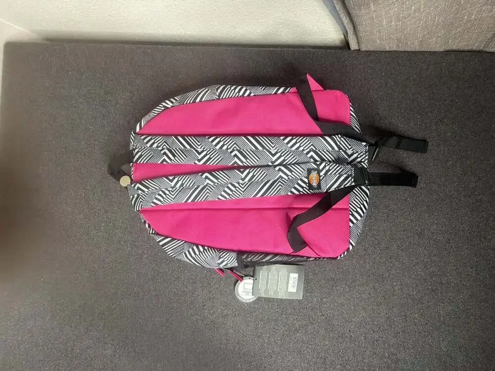 Dickies Freshman Backpack II-BP12811 Black White Geometric Pink